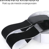 Klittenband - Extra Breed - 1 Meter - 10 cm Breed - Zwart