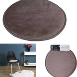 6 stuks Anti-Slip Stoelkussens Eetkamer Fluweel tbv Kuipstoel 34 cm - Taupe