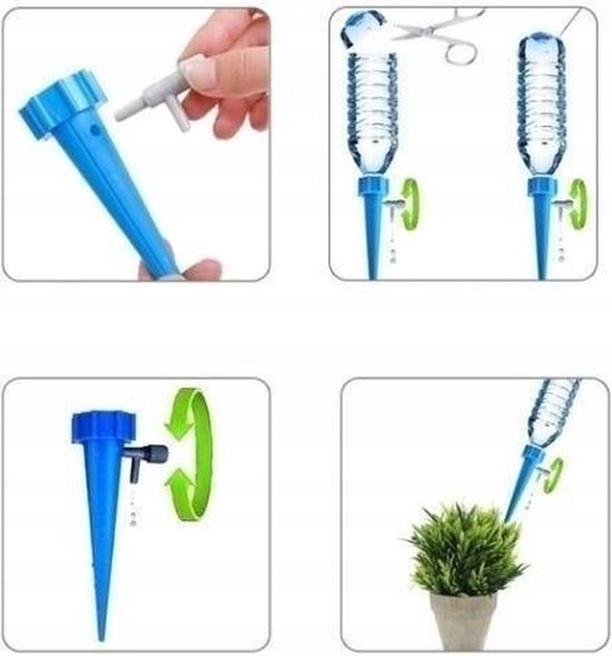 Druppelsysteem - Irrigatiestysteem - Bewateringssysteem - Plant Druppelaar - Waterdruppelaar - 12 Stuks.