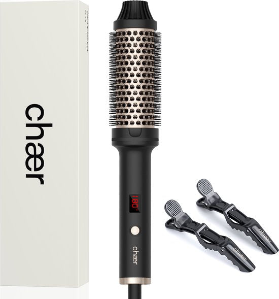 chaer Thermal Brush 38 mm Keramische Warmteborstel - Fohnborstel - Krulborstel en Stijlborstel - Haarclips