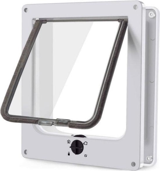 Pet Select Kattenluik met Tunnel - 4 Vergrendelingsstanden - Weerbestendig - L