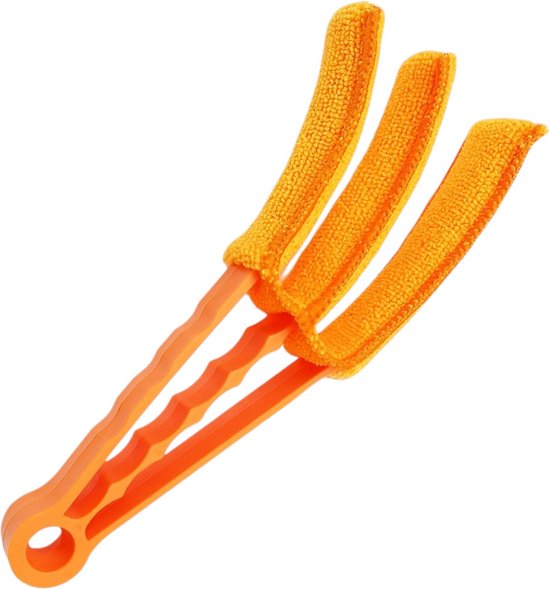 Jaloezie Reiniger - Oranje - 3 Extra Doekjes - 1 Microvezeldoek - Geschikt voor Luxaflex - Lamellen Schoonmaken