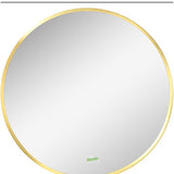 4goodz Ronde Spiegel 50 cm met Aluminium Frame - Goud
