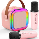 Vesfy Karaoke Set - Draadloze microfoon met Bluetooth 5.0 en LED verlichting