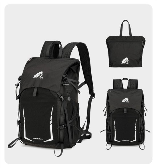 Opvouwbare Rugzak 20L – Lichtgewicht Waterafstotende Hiking Rugtas – Compacte Reis- & Dagrugzak met Reflectie – Unisex Outdoor Backpack
