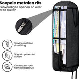Kledinghoes met Hanger – Opvouwbare Kleding Organizer – Kleding Opbergzak met Rits & Venster – Kleding Transporthoes – Geschikt voor Verhuizen & Reizen – 127 x 60 x 25 cm – Zwart