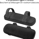 Armleuning Kussen Bureaustoel - 25,7 x 7,5 x 3 CM - Universeel - Zwart - 2 Stuks - Elleboog Kussen