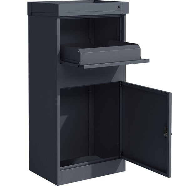 4gardenz® Pakketbrievenbus XL - Staande - Pakketbox - Antraciet