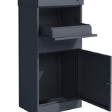 4gardenz® Pakketbrievenbus XL - Staande - Pakketbox - Antraciet