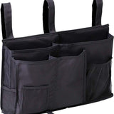 Bedside opslag zwart - Opbergzak voor naast bed - Bedside Pocket - Bed Organizer - 50,8 x 10,1 x 30,5 cm