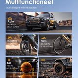 Pro Elektrische Fietspomp met 4 Opzetstukken en LED Verlichting - 4000mAh - Voor Auto, Fiets, Ballen & Luchtbedden - Draagbare Luchtcompressor