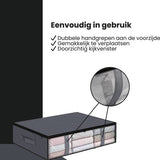 Onderbed opbergtas - 2 stuks - 60x45x15 cm - Kleding of Dekbed opbergen onder het Bed