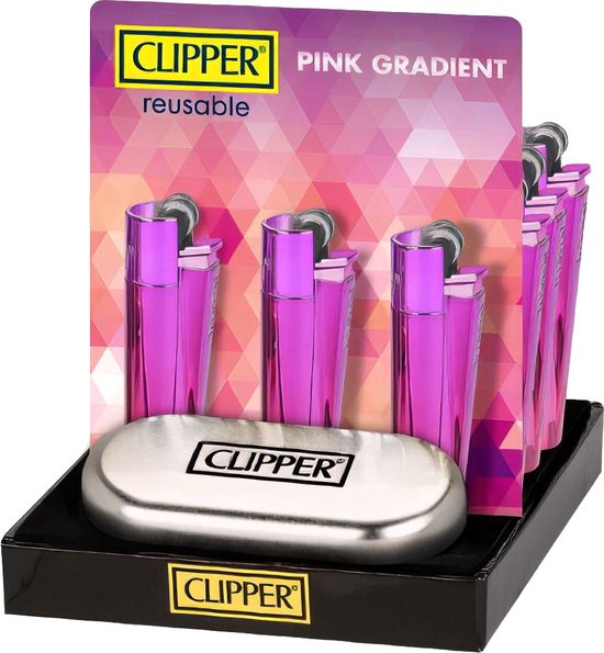 Clipper - Metal Vuursteen aansteker - + Giftbox