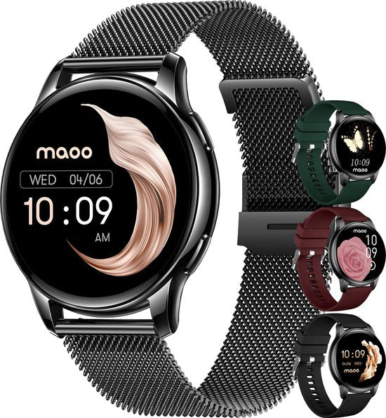Maoo Ventura - Premium AMOLED Smartwatch Dames