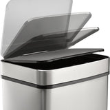 4cookz® Sensorprullenbak 60 liter - RVS Prullenbak