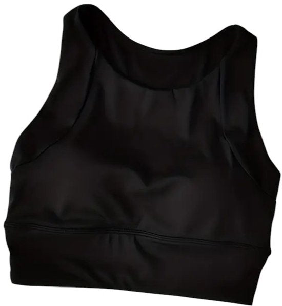 SparkNine Coreshield sportbeha - met ingebouwde pads - M - zwart - push-up sport-bh - high impact ondersteuning - push-up - ademend