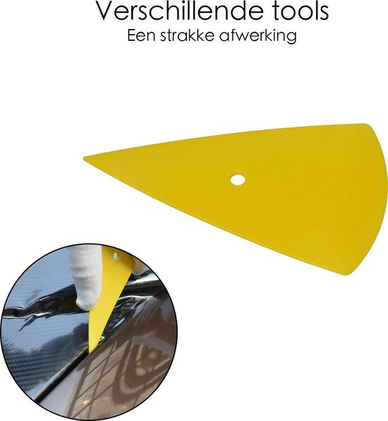 Car Wrap Gereedschapset - 11 Delig - Car Wrap Folie Set - Ramen Blindeer Folie Gereedschap