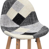 Home Deco Factory Lund Patchwork Barkruk - Grijs