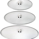 RVS Antispatdeksel Set van 3 – Ø20 - Ø25 - Ø30 cm – Spatdeksel voor Pan – Fijne Antispat Zeef – Vetbeschermer voor Bakken & Braden – Vaatwasserbestendig – Universeel Formaat