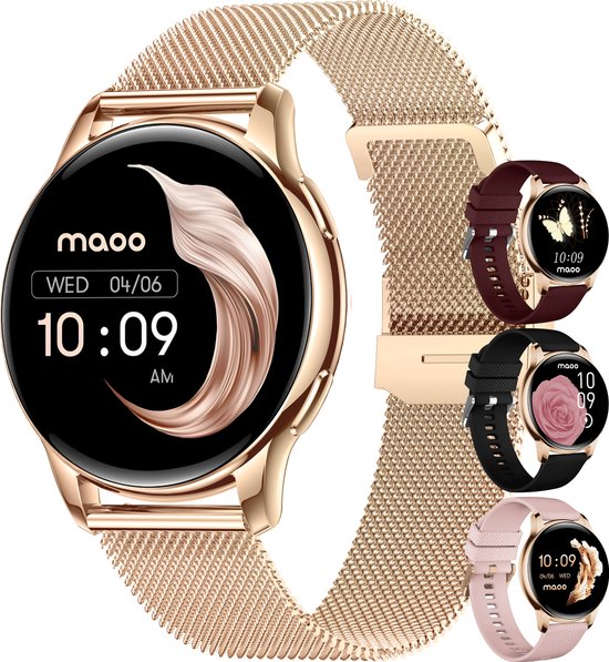 Maoo Ventura - Premium AMOLED Smartwatch Dames