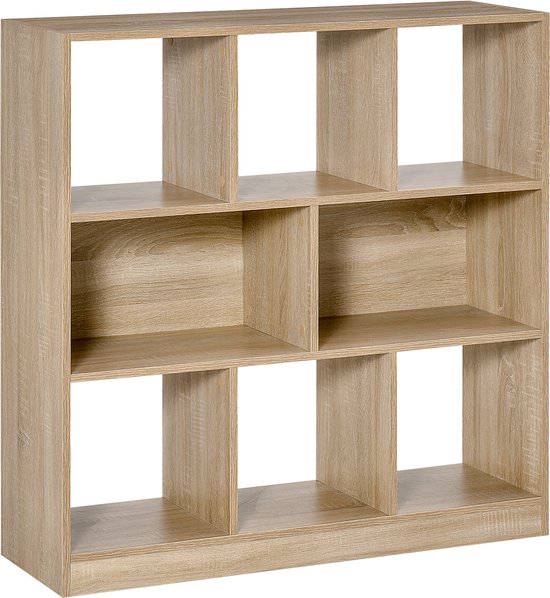 4goodz Boekenkast 8 Vakken 30x 97,5x100 cm - Eikenlook