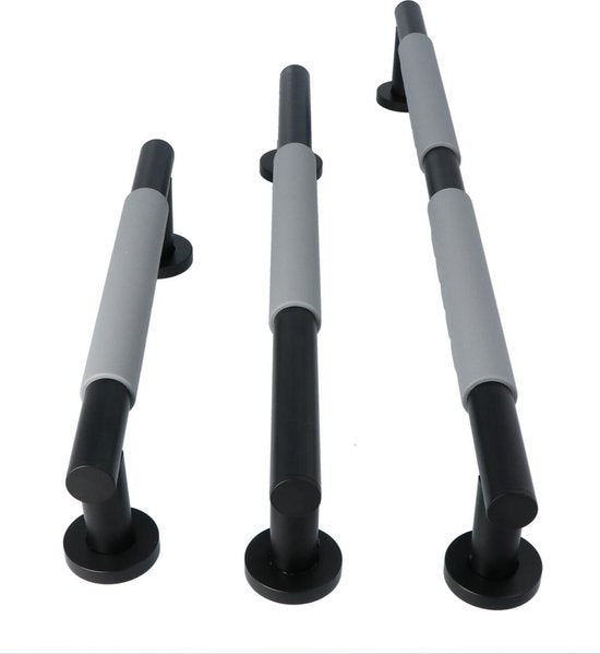 Luzzo® Fisso Soft Handgreep Badkamer/Toiletgreep - Zwart/Grijs