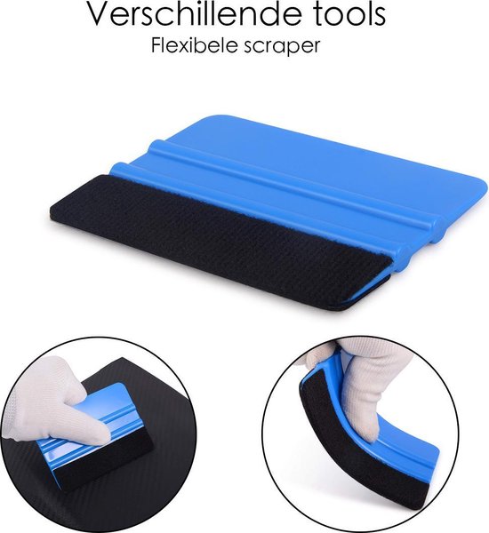 Car Wrap Gereedschapset - 11 Delig - Car Wrap Folie Set - Ramen Blindeer Folie Gereedschap