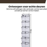 Schoenenkast Hangend - Schoenenzak 12 vakken - Opbergen van Schoenen aan Deur - Schoenenzak Wit - Oplossing voor rondslingerende schoenen - Hoogwaardige Schoenenkast