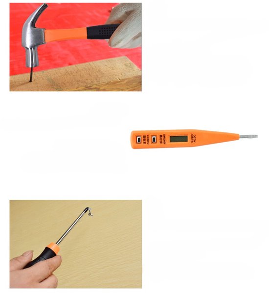 Complete Gereedschapskoffer 45-delig – Professionele Toolset met Hamer, Schroevendraaiers, Doppen & Elektrische Tester – Voor Huis, Klus & Onderhoud