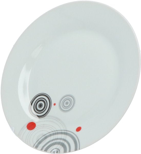 Secret de Gourmet Serviesset Cirkels - 6 persoons Servies Porselein 18-delig