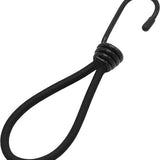 Snelbinders - 24 stuks - Zwart - Snelbinders met Haak - Spanrubbers - Tentspanner - Spinhaak