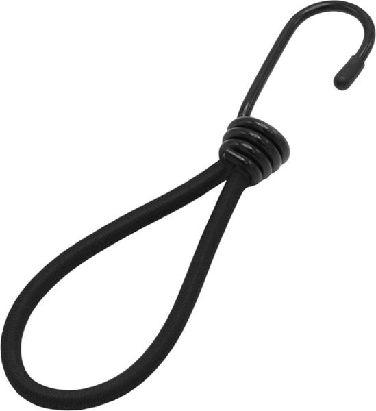 Snelbinders - 24 stuks - Zwart - Snelbinders met Haak - Spanrubbers - Tentspanner - Spinhaak
