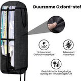 Kledinghoes met Hanger – Opvouwbare Kleding Organizer – Kleding Opbergzak met Rits & Venster – Kleding Transporthoes – Geschikt voor Verhuizen & Reizen – 127 x 60 x 25 cm – Zwart
