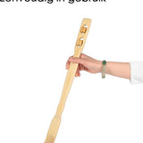 Ruggenkrabber - Houten rugkrabber - 47 cm lang met massagewieltjes - Rugmassage