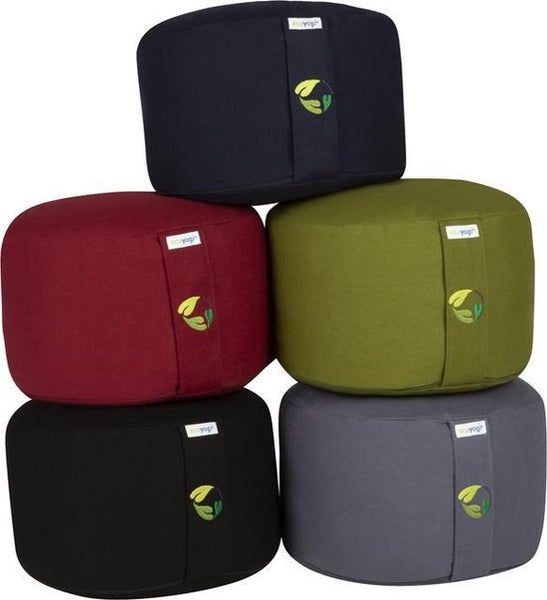 Ecoyogi meditatiekussen rond - hoog (18-20cm)