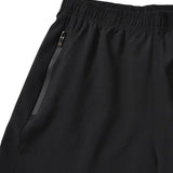 SparkNine Swift heren sport broek - met ritszakken - S - zwart - fitness short - ademend - trainingsshort - elastische band met koord - sneldrogend
