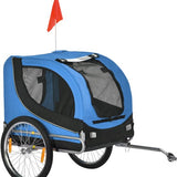 Hondentrailer Fietskar Blauw/Zwart