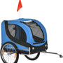 Hondentrailer Fietskar Blauw/Zwart