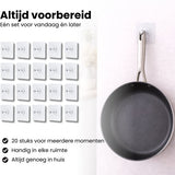 Zelfklevende Spijkers – 20 Sterke Plakspijkers voor Muurbevestiging – Handig Ophangsysteem – Plakschroeven voor Eenvoudig en Schadevrij Ophangen