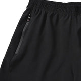 SparkNine Swift heren sport broek - met ritszakken - 3XL - zwart - fitness short - plus size - ademend - trainingsshort - elastische band met koord - sneldrogend