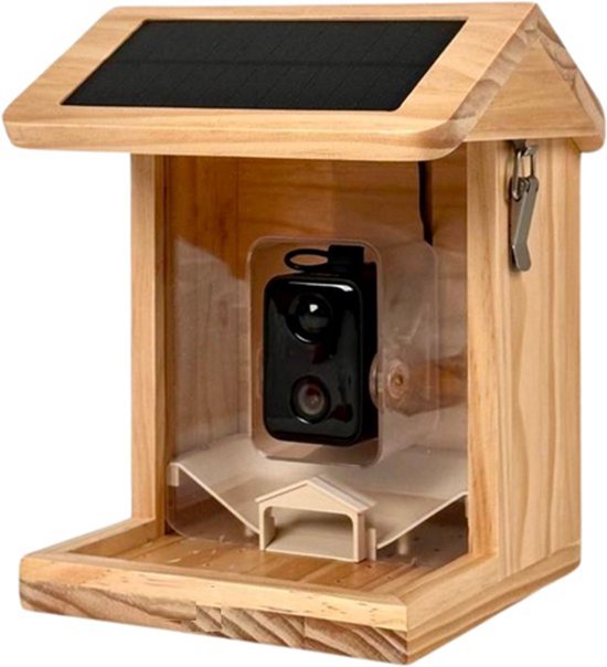 Viervoeter - Vogelvoederhuisje - Vogelhuisje met Camera - AI vogelherkenning - 1080 HD - Audio