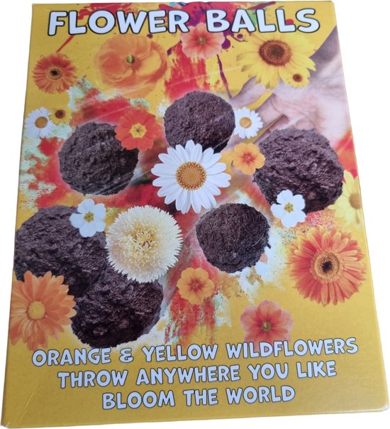 Sasemy - Zomer - Bloem zaden - Wilde Bloemen - Zomerbloemen - Kleuren in je tuin - Bijen en Vlinders - Gele en oranje wilde bloemen