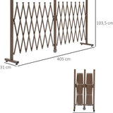 flexibel Hekwerk Uitrekbaar van 52 - 405 cm - aluminium