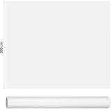Whiteboard Folie XL Elektrostatisch (300 x 60 cm) - Whiteboard - Beschrijfbare Muurfolie - Elektrostatische Whiteboardfolie - Schoolbord Folie - Memobord Folie - Elektrostatische Folie
