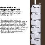 Schoenenkast Hangend - Schoenenzak 12 vakken - Opbergen van Schoenen aan Deur - Schoenenzak Wit - Oplossing voor rondslingerende schoenen - Hoogwaardige Schoenenkast