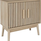 Wastafelonderkast Klaus met Uitsparing - 30x60x70 cm - Wastafelmeubel Bruin