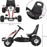 4goodz Skelter met Remmen - Racing design Rood/Wit
