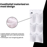 Schoenenkast Hangend - Schoenenzak 6 vakken - Opbergen van Schoenen aan Deur - Schoenenzak Wit - Oplossing voor rondslingerende schoenen - Hoogwaardige Schoenenkast