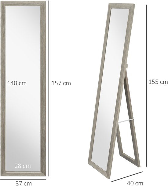 4goodz Passpiegel 157 cm Vrijstaand of Wandmontage