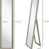 4goodz Passpiegel 157 cm Vrijstaand of Wandmontage